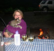 Spike at a Campfire at Baker Lake